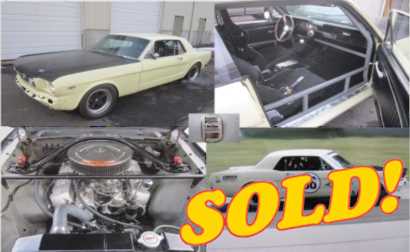 1965 Mustang T/A Vintage Race Car, sold!